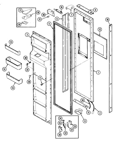 Freezer door