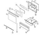 Crosley CC35111BCV door/drawer diagram