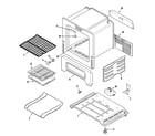 Maytag CBR1420BGW oven/base diagram