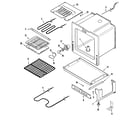 Maytag MER5530BGW oven/base diagram