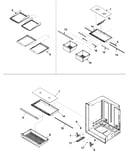 Refrigerator shelving