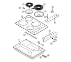 Magic Chef 8610PV top assembly diagram