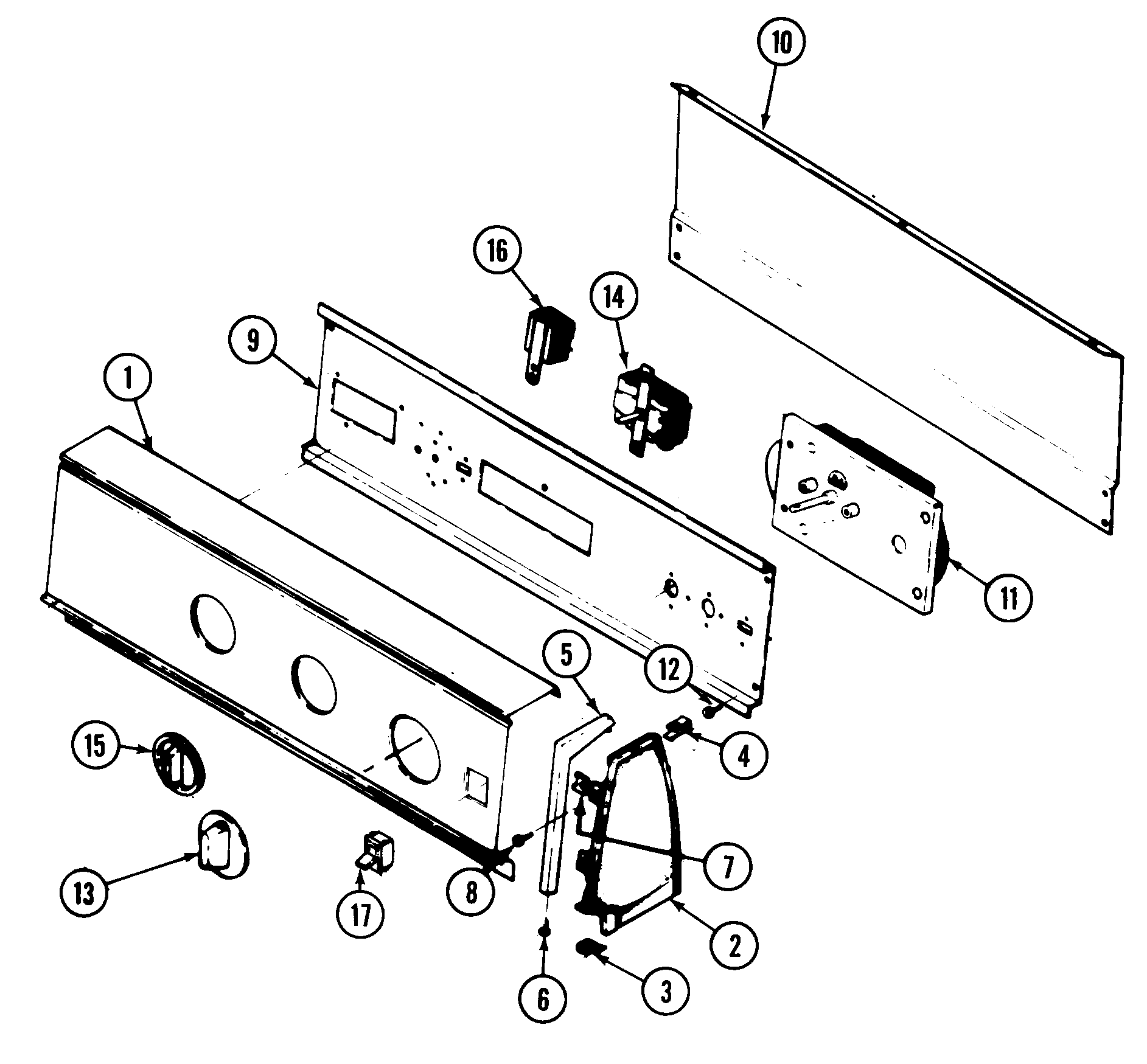 CONTROL PANEL (CDE20T8A & W)