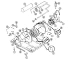 Crosley CDE20T8W motor & drive (cde20t8a & w) diagram