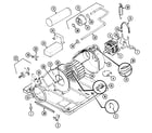 Crosley CDG20T8W motor & drive (cdg20t8a & w) diagram