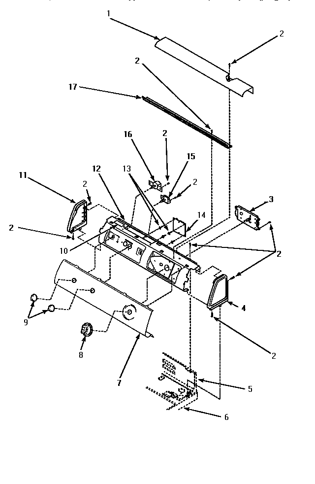Graphic panel, control hood & controls