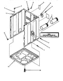 Cabinet, exhaust duct & base