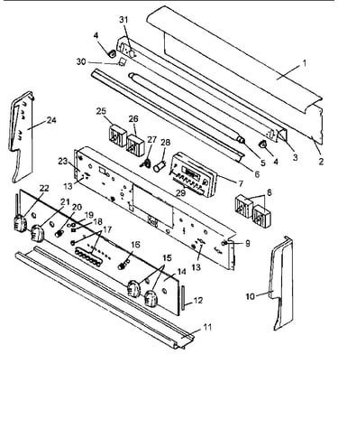 Backguard assy