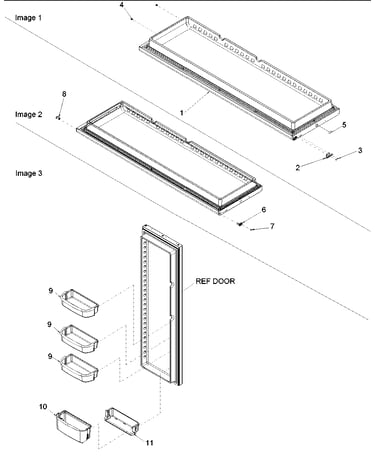 Refrigerator door