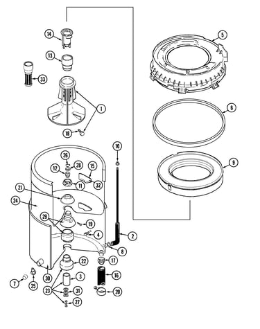 Tub (law9304aam & lat9304dam)