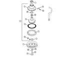 Maytag LAT9824BGE clutch, brake & belts diagram