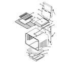 Amana AGS781E-P1141275NE cabinet assy diagram