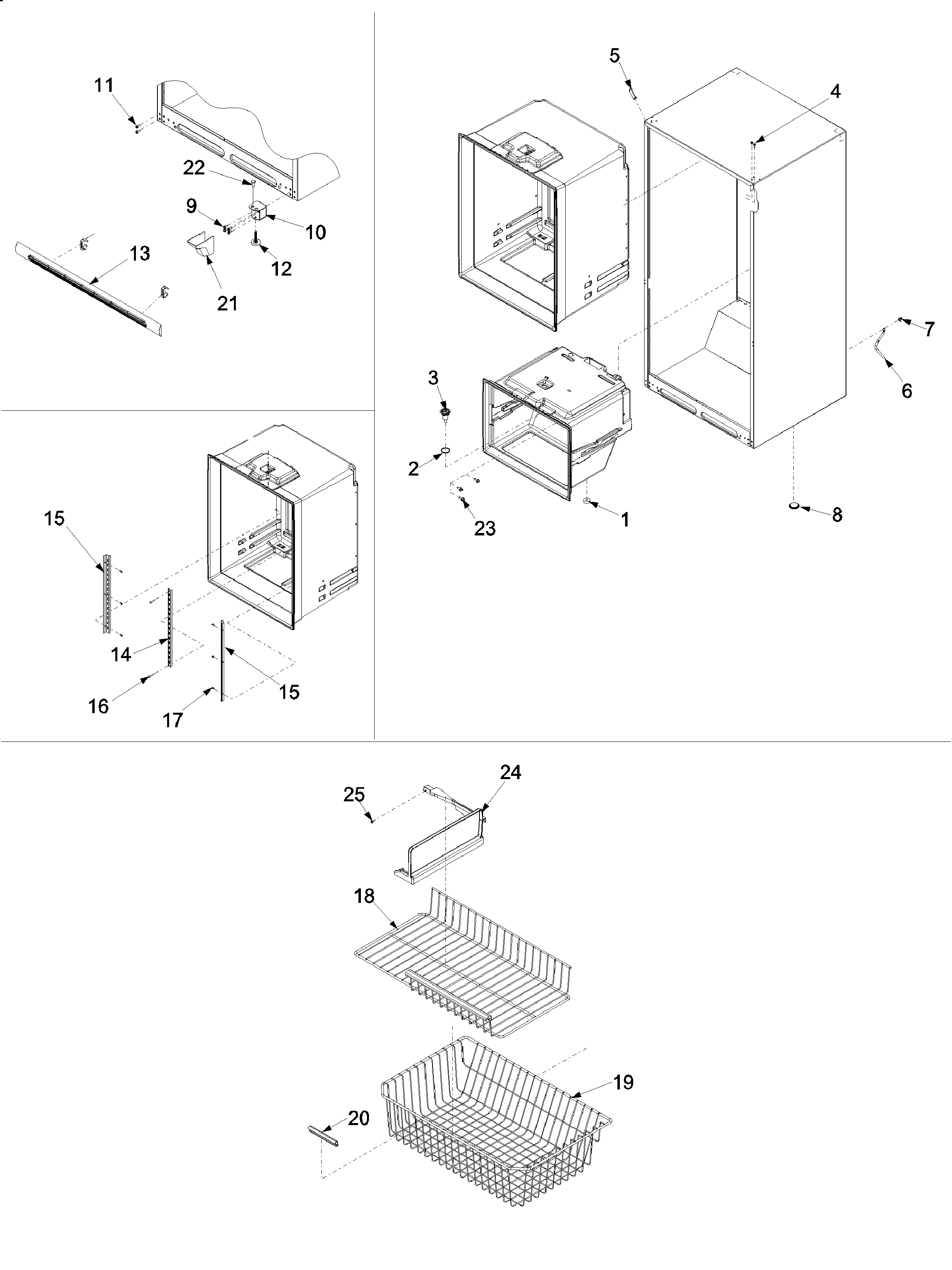 INTERIOR CABINET & FREEZER SHELVING