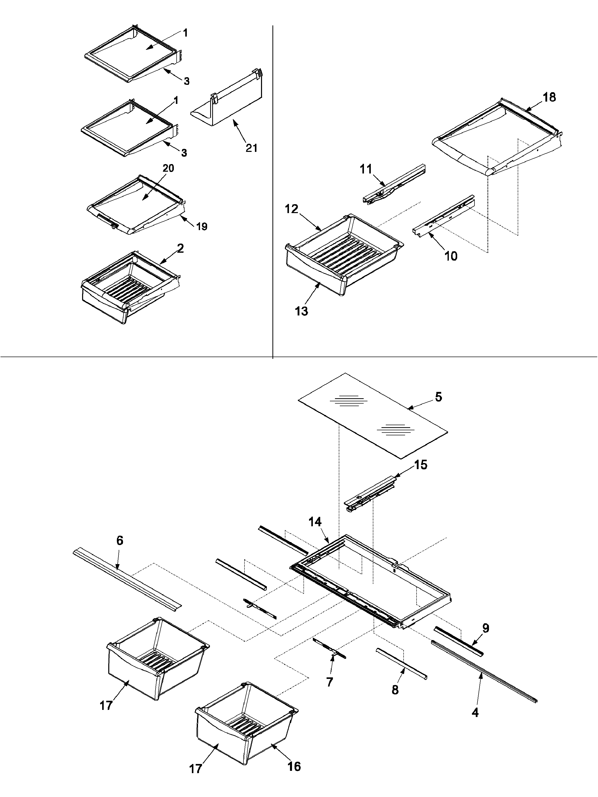 REFRIGERATOR SHELVING