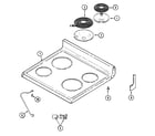 Magic Chef 3842XRA top assembly diagram