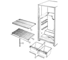 Maytag NT153NW shelves & accessories diagram