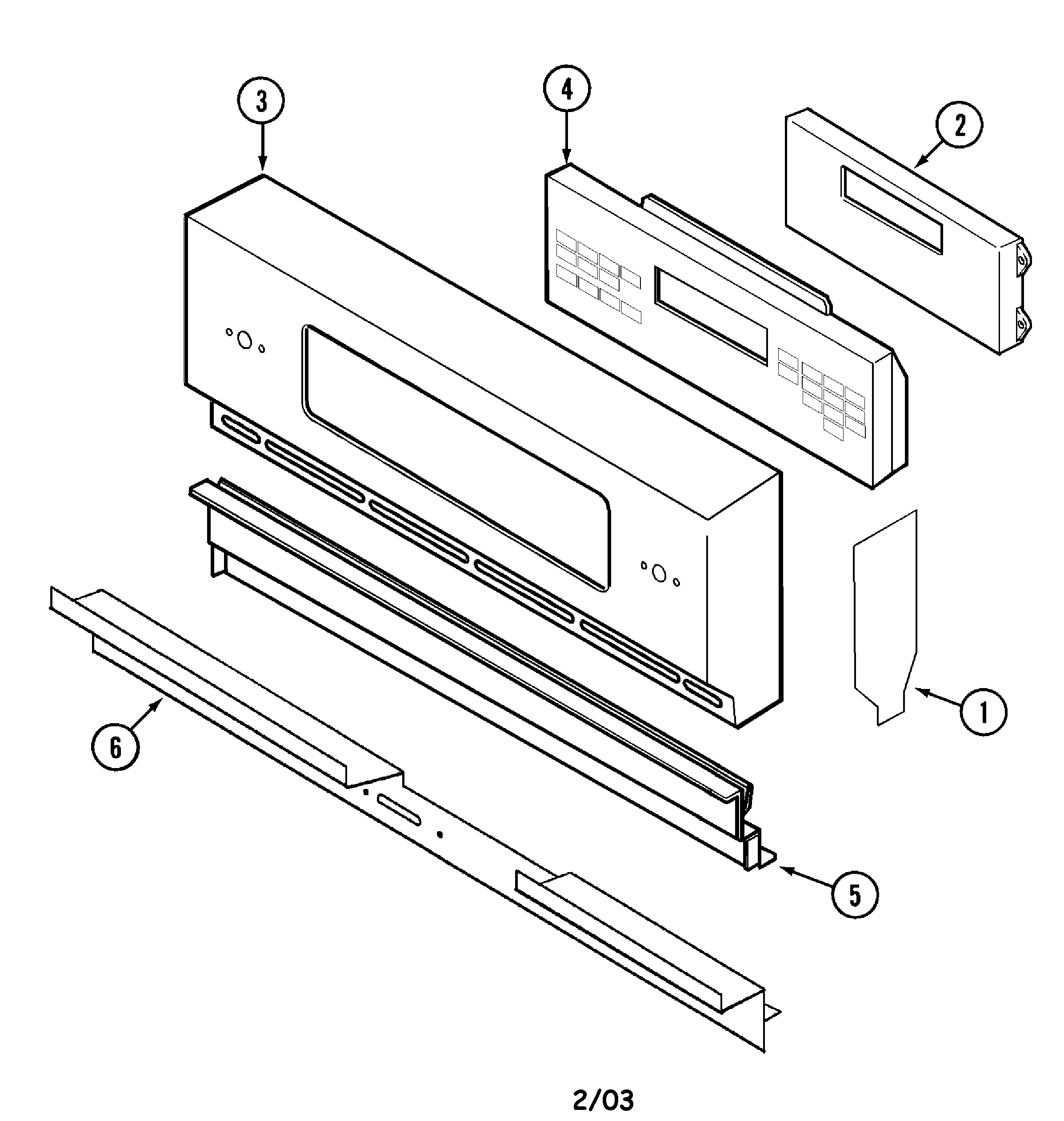 Control panel (ww27430pf,pg,pk,pr,pu)