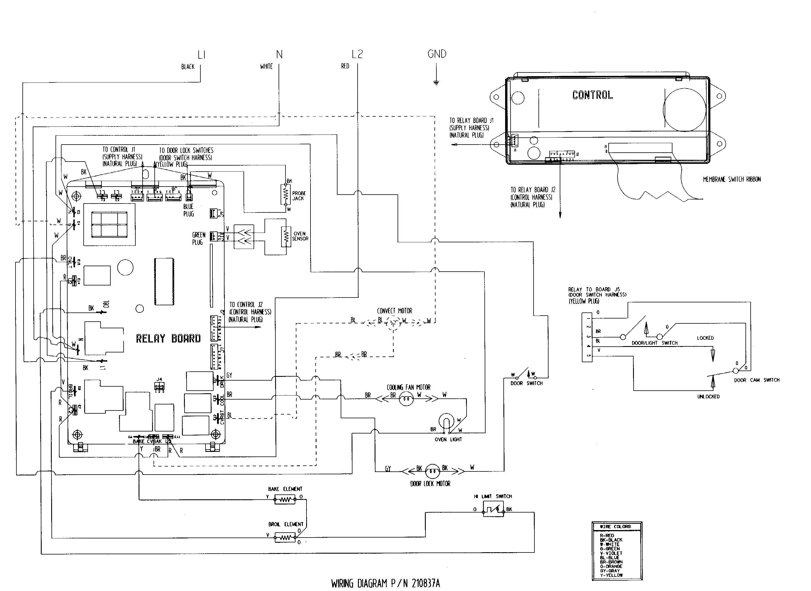 WIRING INFORMATION (W30400PC)