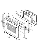 Oven door assy