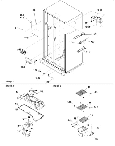 Fz shelving, filter & evap fan motor
