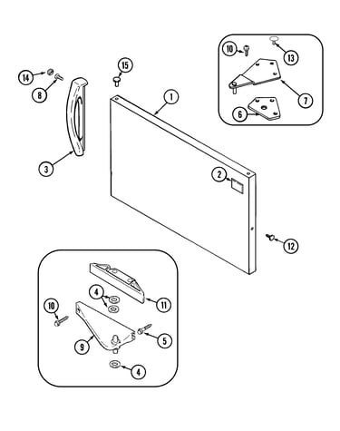 Freezer outer door