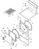 Door and front, access, and top panels