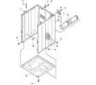Amana LEA80AL-PLEA80AL cabinet and base diagram