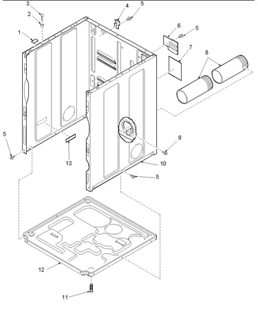 Cabinet and base