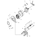 Amana LGA80AL-PLGA80AL motor and fan assemblies diagram