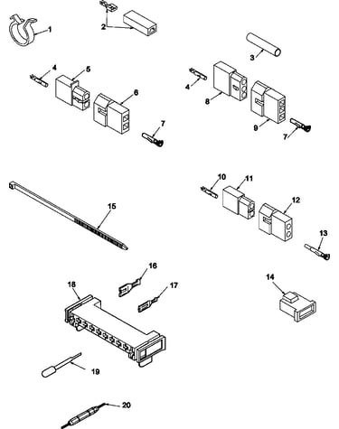 Terminals and motor connection  block