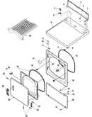 Door and front, access, and top panels