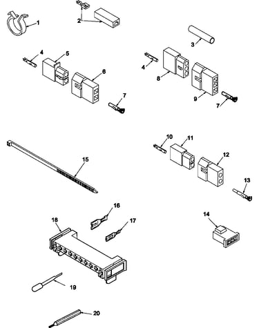 Terminals and motor connection  block