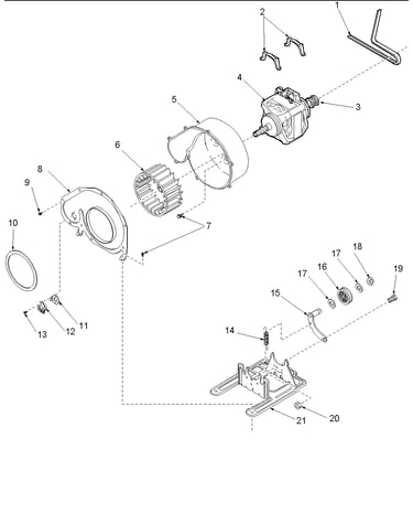 Motor and fan assemblies