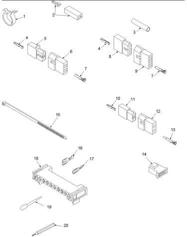 Terminals and motor connection  block