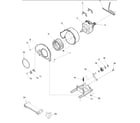 Amana DLE330RAW-PDLE330RAW motor and fan assembly diagram