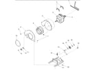 Amana ALG643RBC-PALG643RBC1 motor and fan assemblies diagram