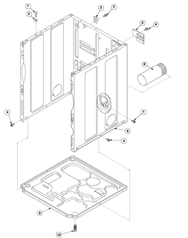 Cabinet and base