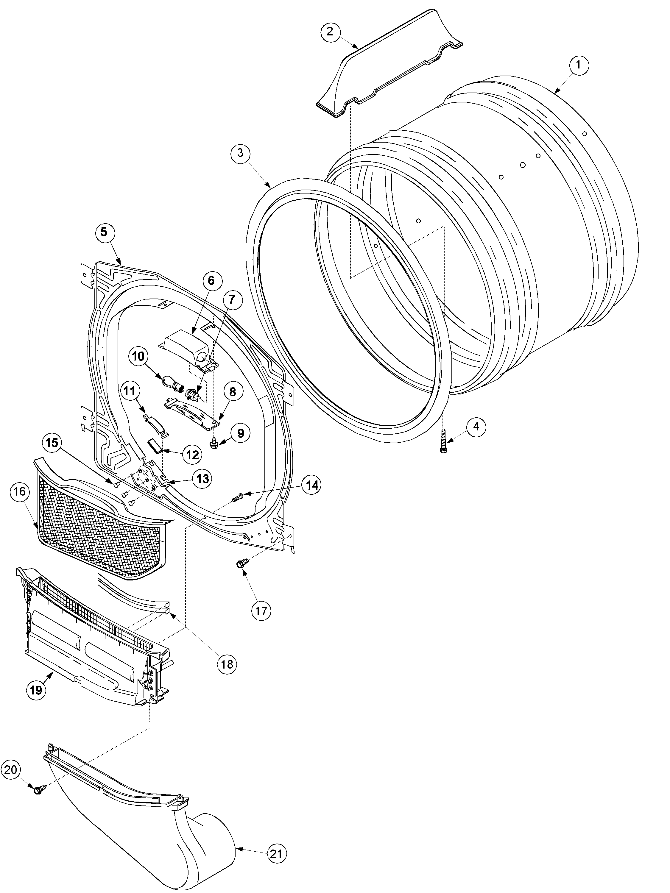 Cylinder and front bulkhead