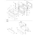Amana AGDS902E-P1131831NE oven and storage door diagram