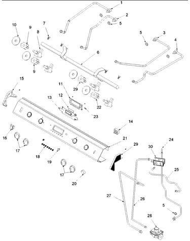 Control panel and tubing