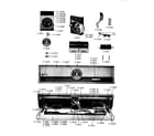 Maytag DG308 control panel & components diagram