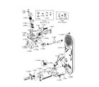 Maytag DG308 inlet duct, gas valve, cone & ext. (01) diagram