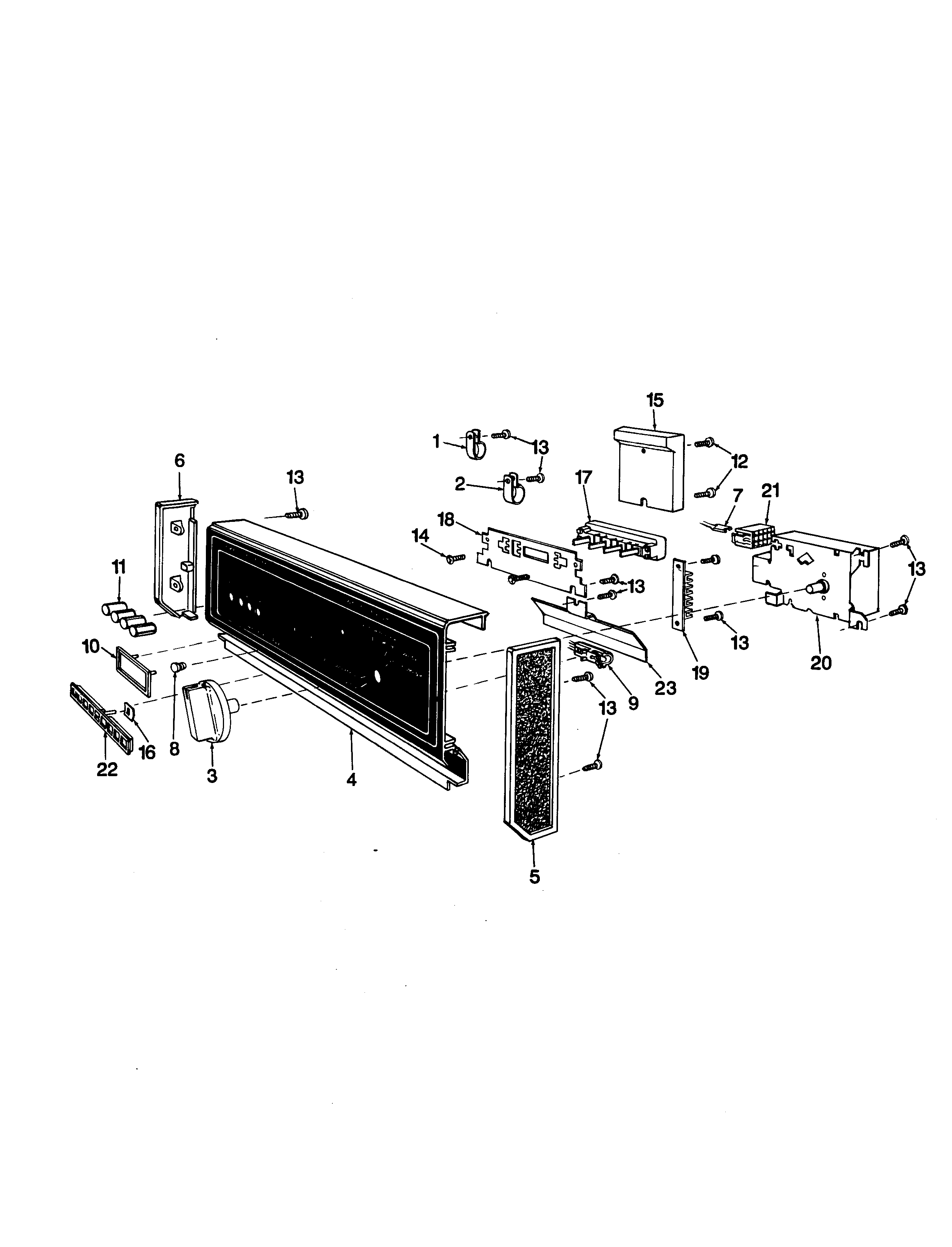 CONTROL PANEL (DU18J4/DU18J4B)