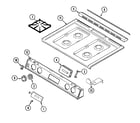 Magic Chef 6498XRS top assembly diagram