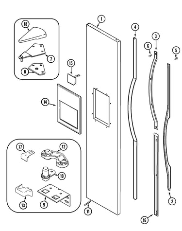 Freezer outer door
