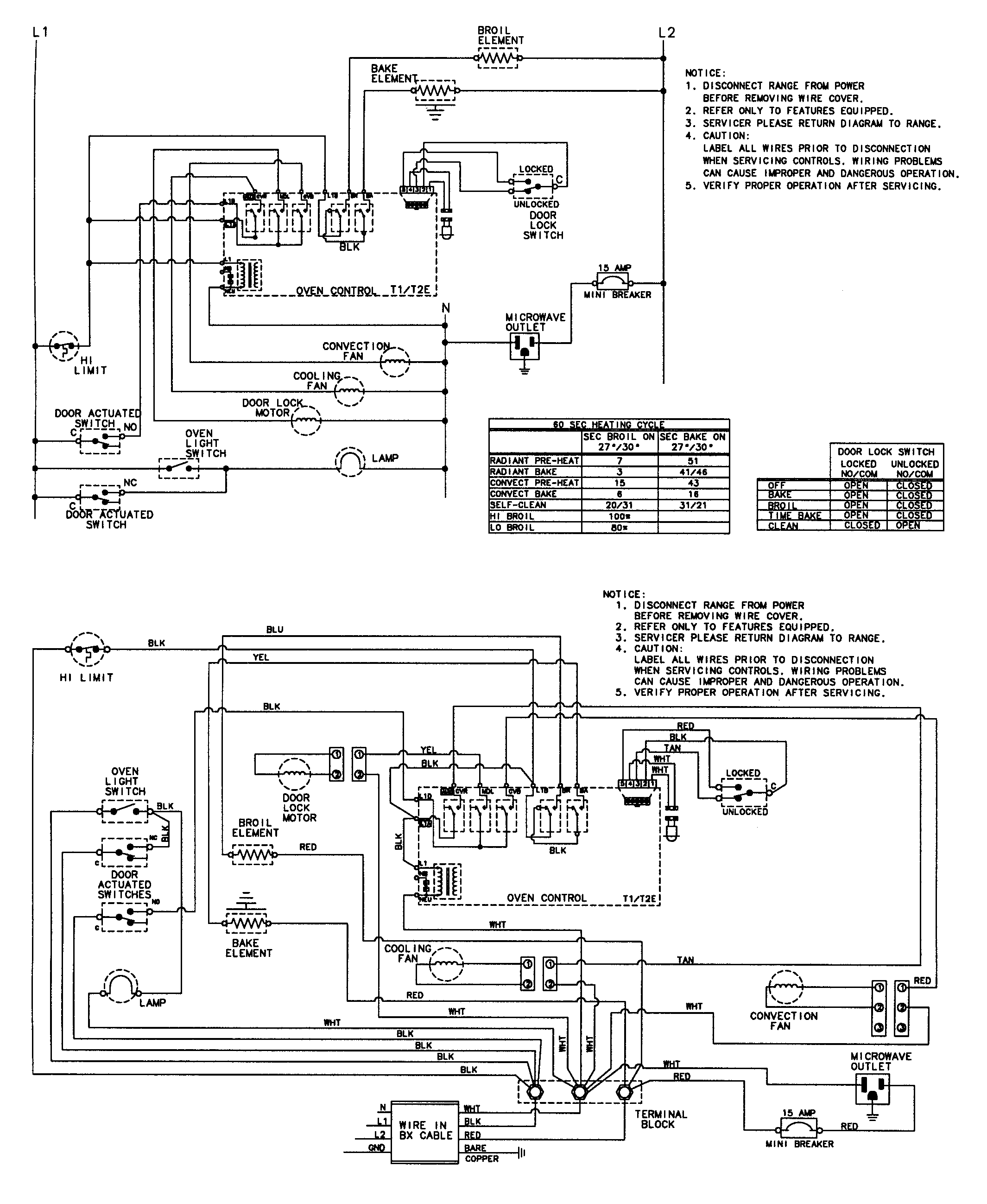 WIRING INFORMATION (MEW5530BAB/BAW)