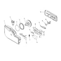 Maytag MDBD880AWQ rinse aid & soap dispenser diagram