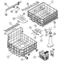 Maytag MDBD880AWQ track & rack assembly diagram