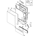 Maytag MDBD880AWQ door diagram