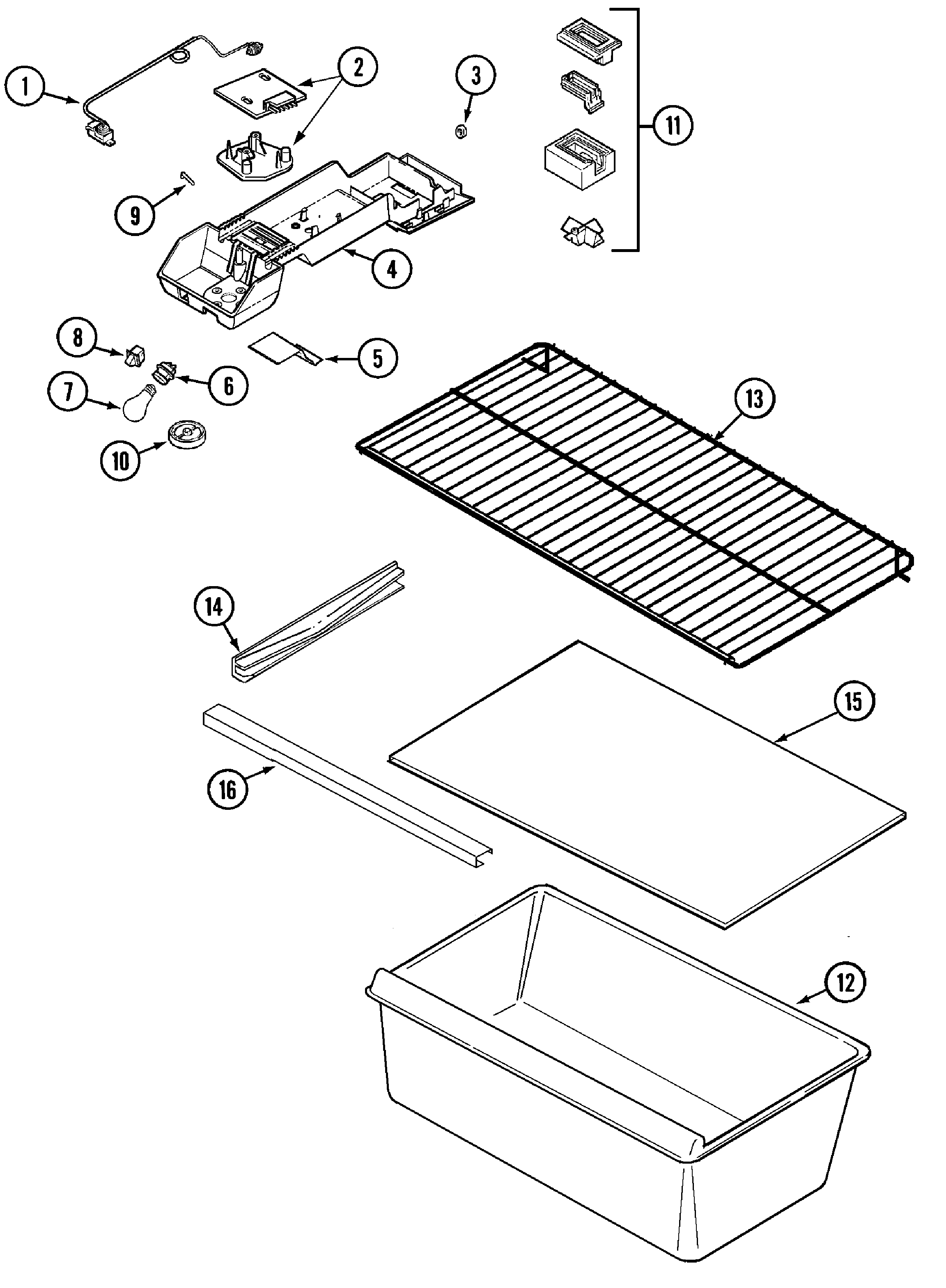 Fresh food compartment (ctl rev.10-14)